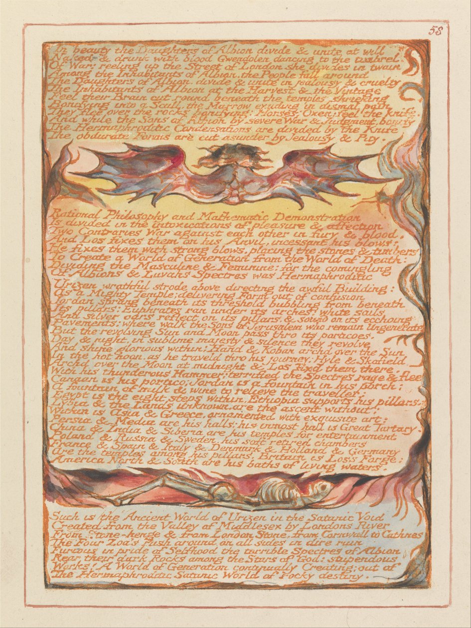 Jérusalem, Planche 58 - William Blake