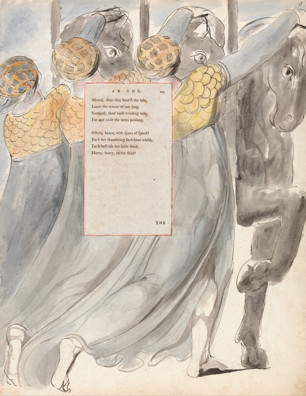 Les Poèmes de Thomas Gray, Design 75, Les Sœurs Fatales - William Blake