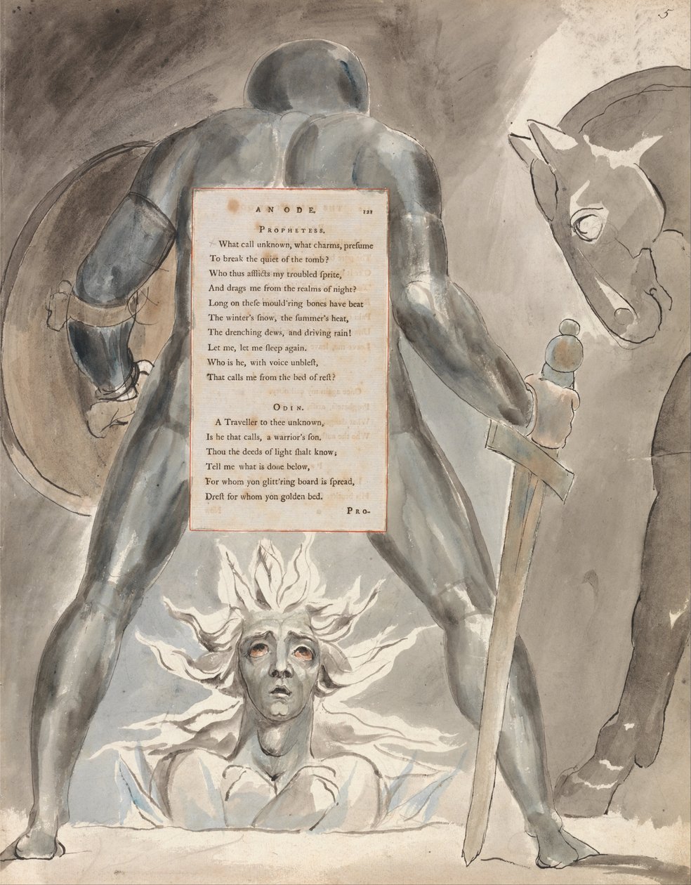 Les Poèmes de Thomas Gray, Design 81 - William Blake