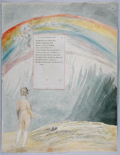 Le Progrès de la poésie, design 51 des Poèmes de Thomas Gray, 1797-98 - William Blake