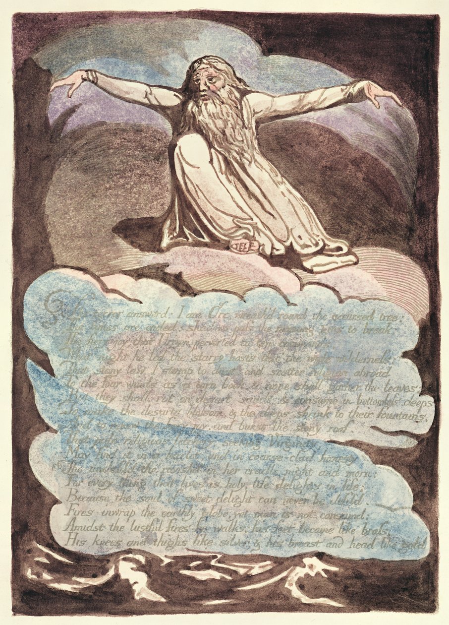 La Terreur Répondue, planche 8 de America, a Prophecy, 1793 - William Blake