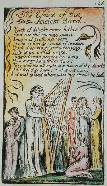 La Voix du Barde Ancien, illustration des Chants d