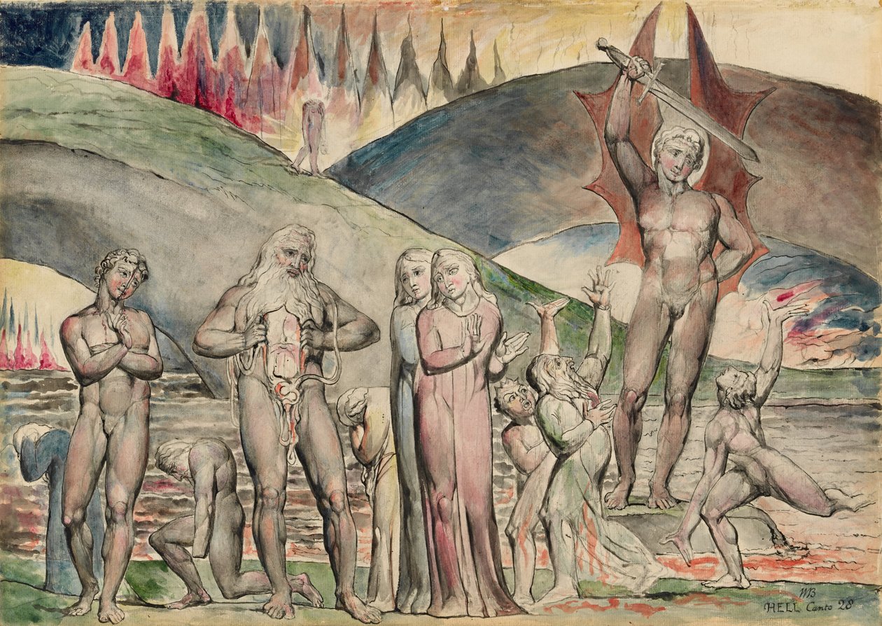 Les Schismatiques et Semeurs de Discorde - Mahomet - William Blake