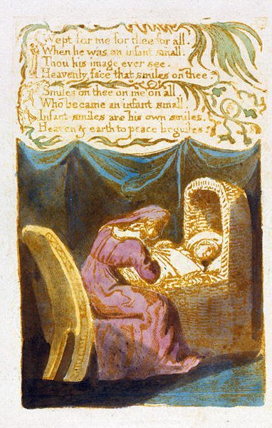 Wept for Me (cont) plaque 19 de Songs of Innocence, 1789 - William Blake