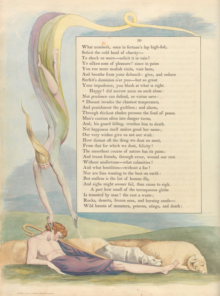 Les pensées nocturnes de Young, Page 10 - William Blake