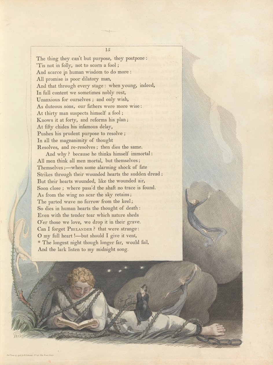 Les pensées nocturnes de Young, Page 15 - William Blake