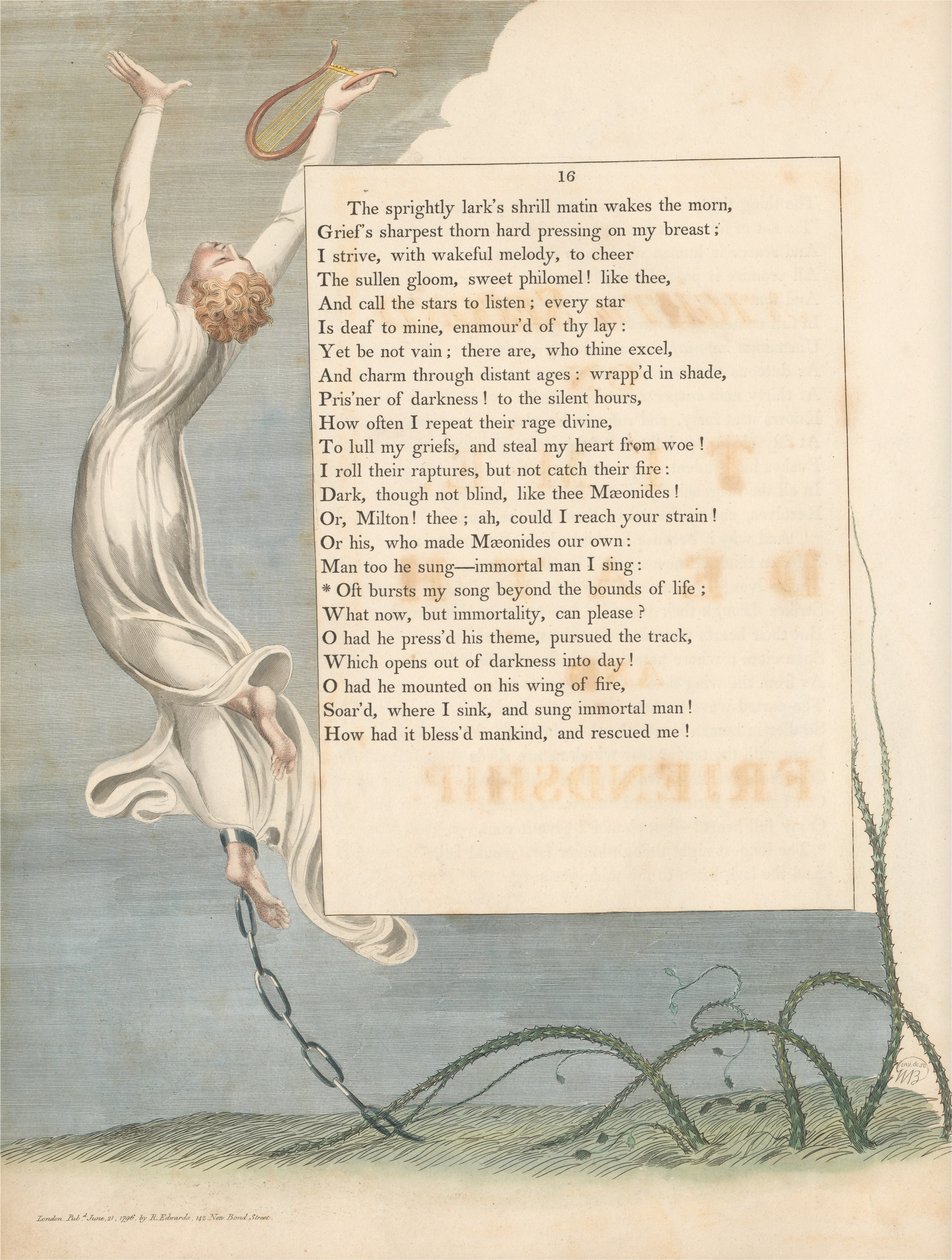 Les pensées nocturnes de Young, Page 16, Souvent mon chant éclate au-delà des limites de la vie - William Blake