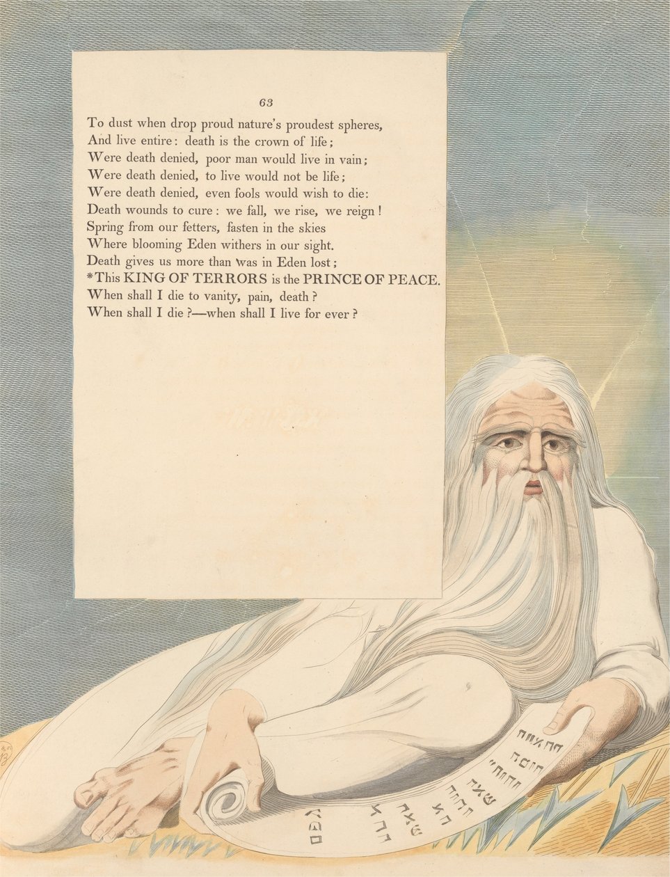 Les pensées nocturnes de Young, Page 63, Ce roi des terreurs est le prince de la paix - William Blake