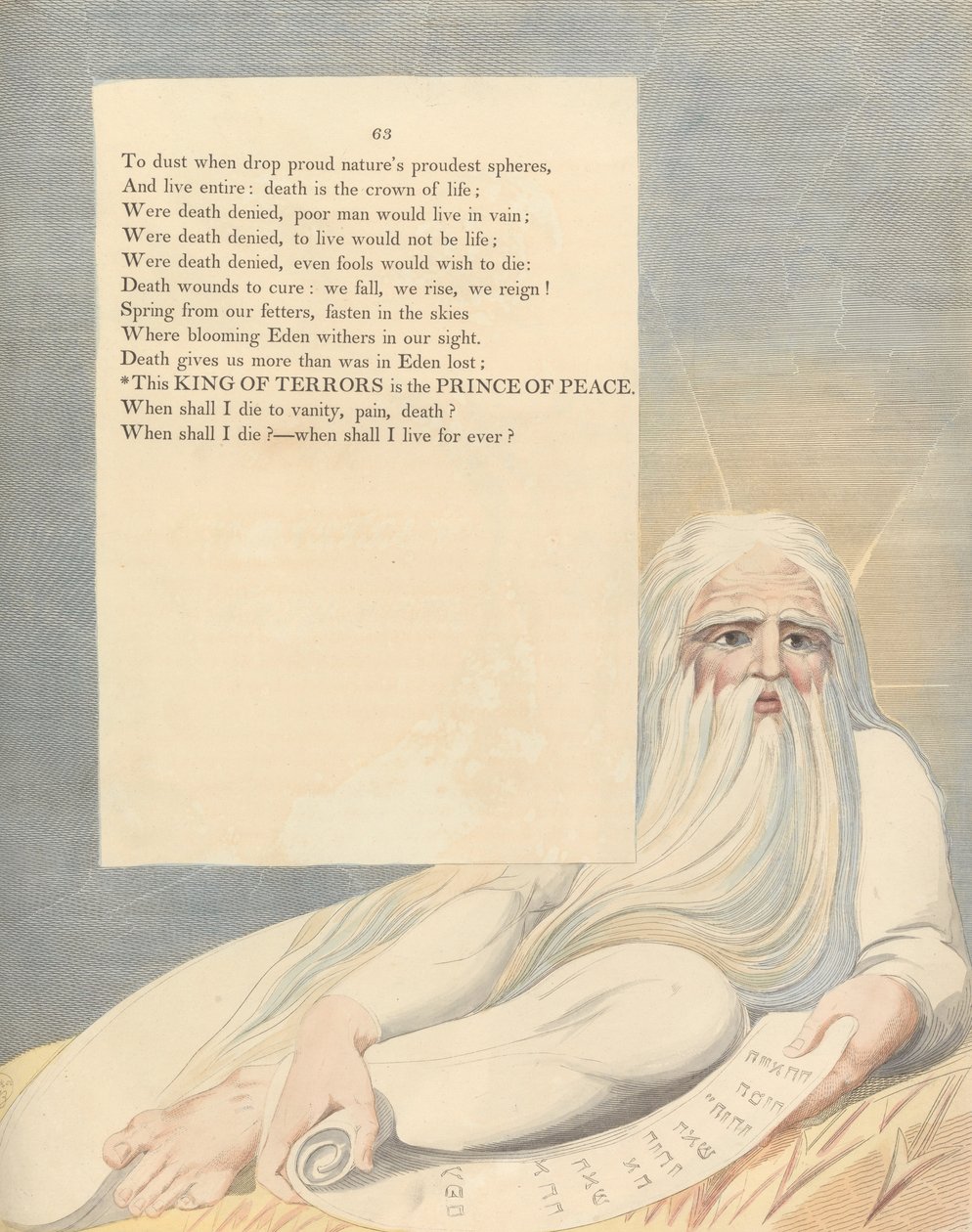 Les pensées nocturnes de Young, Page 63, Ce roi des terreurs est le prince de la paix - William Blake
