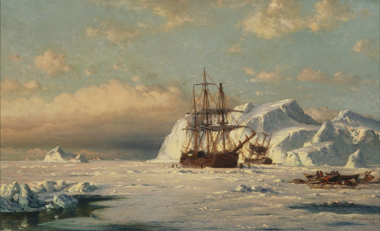 Pris dans les Glaces (Baie de Melville, Côte du Groenland) - William Bradford