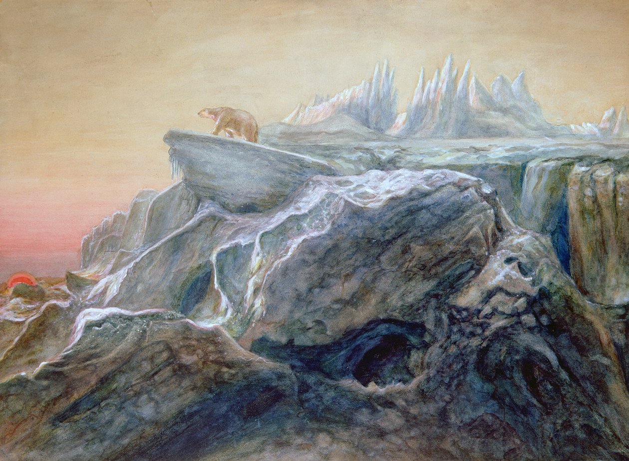 Ours polaire sur un iceberg - William Bradford