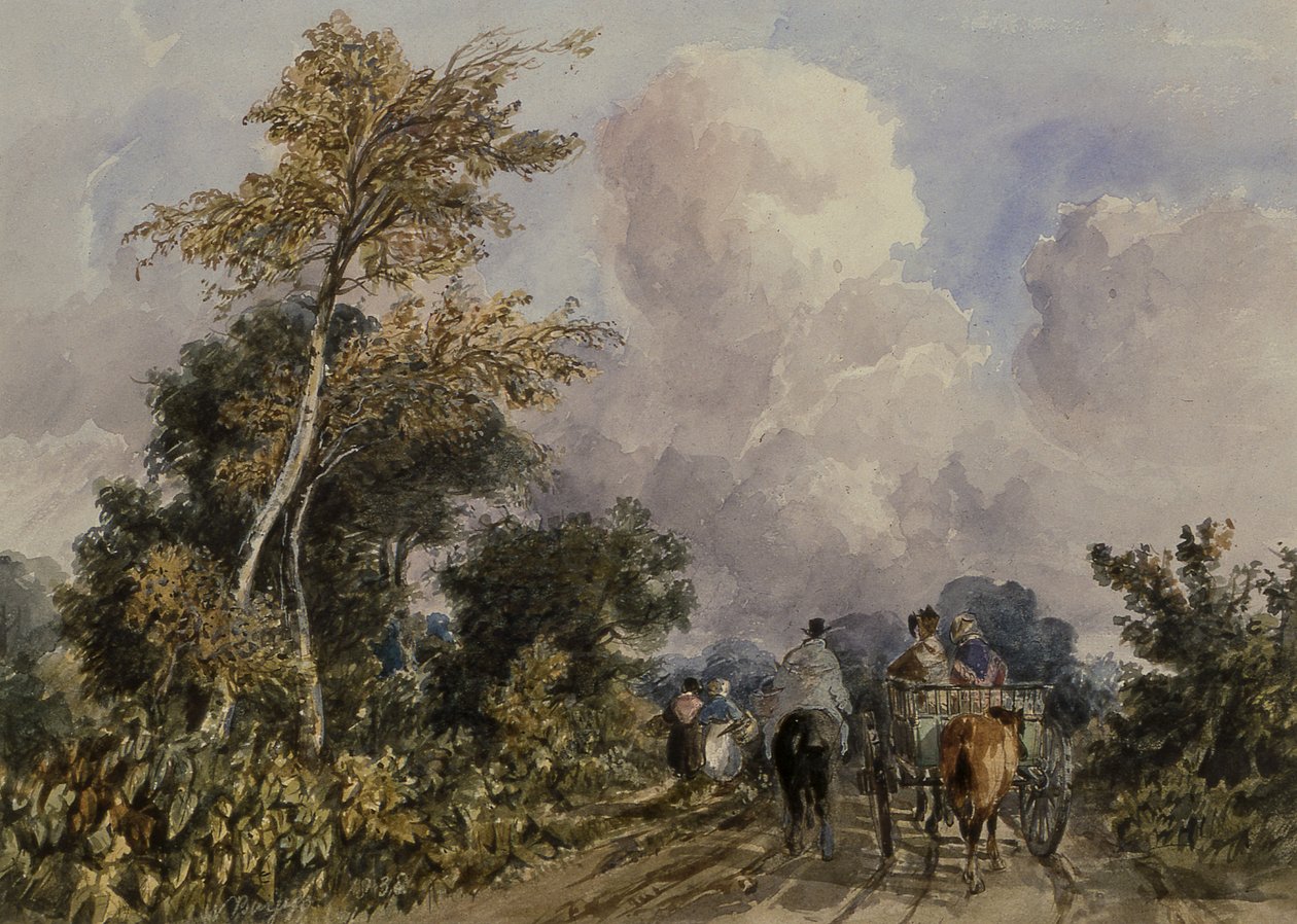 Sur la route de Deal, près de Canterbury, 19ème siècle - Henry William Burgess