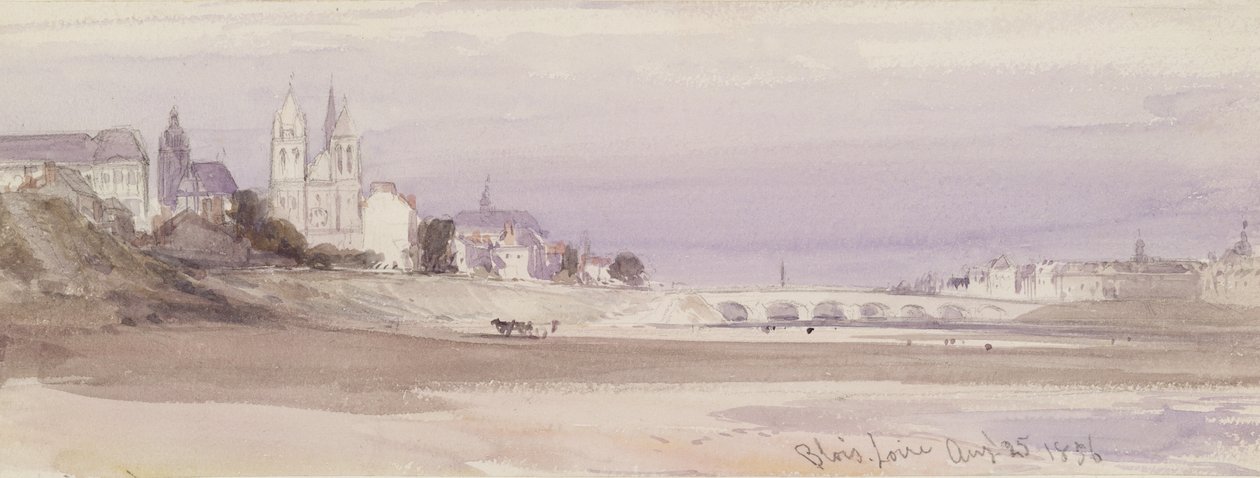 Blois sur la Loire, 1856 - William Callow