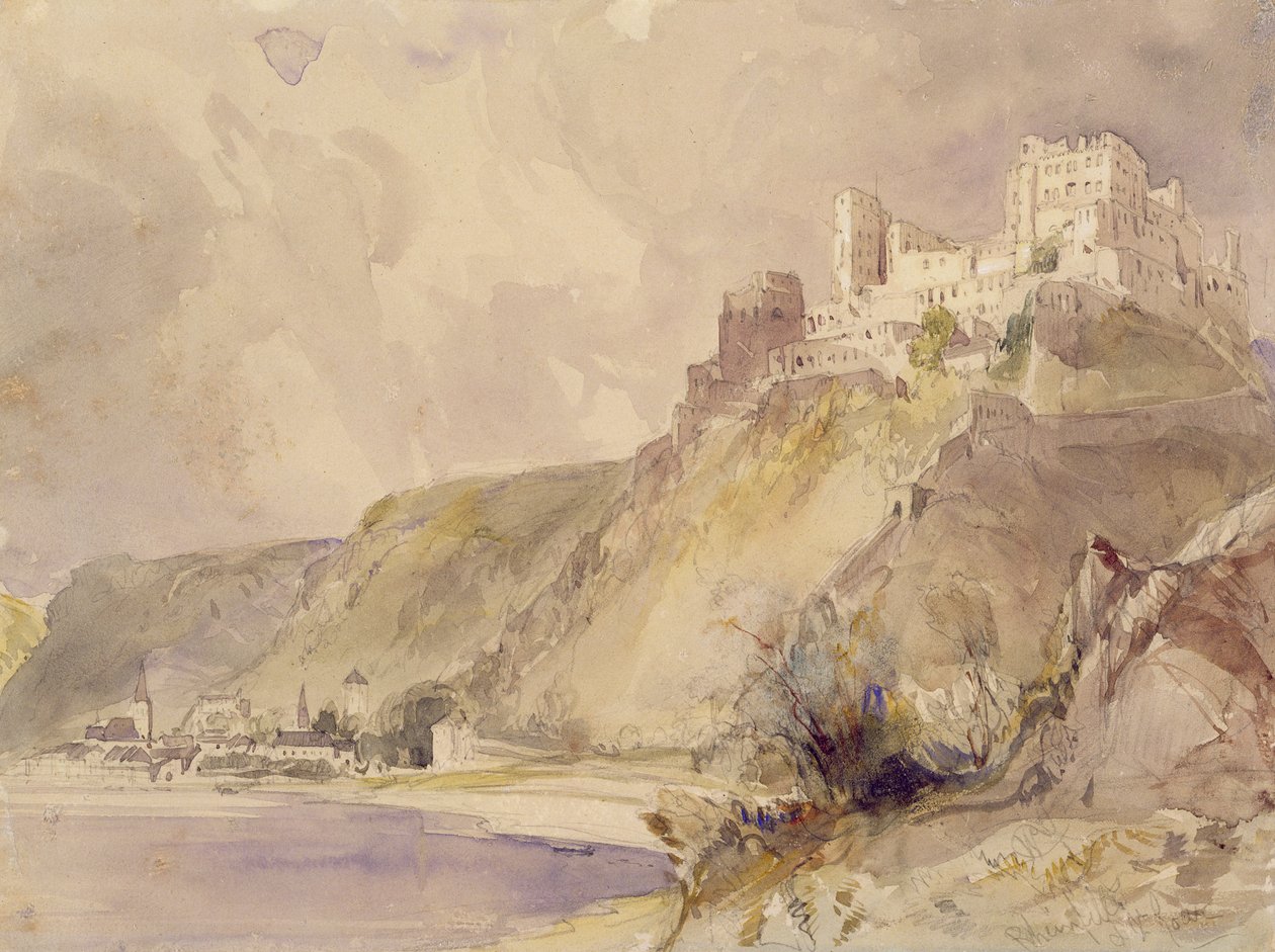 Rheinfels et St. Goar - William Callow
