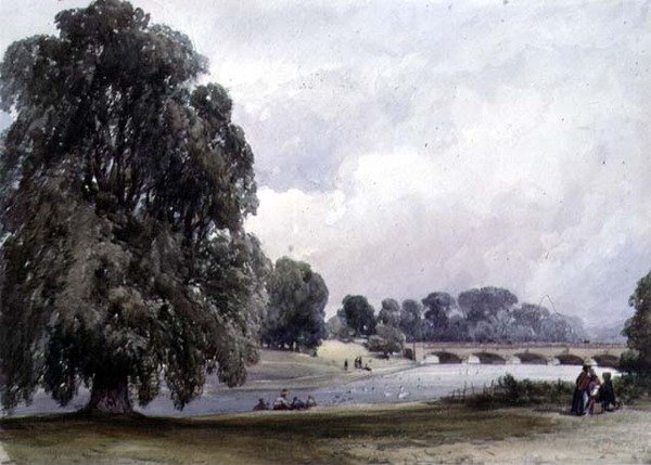 La Serpentine, Kensington Gardens - William Callow