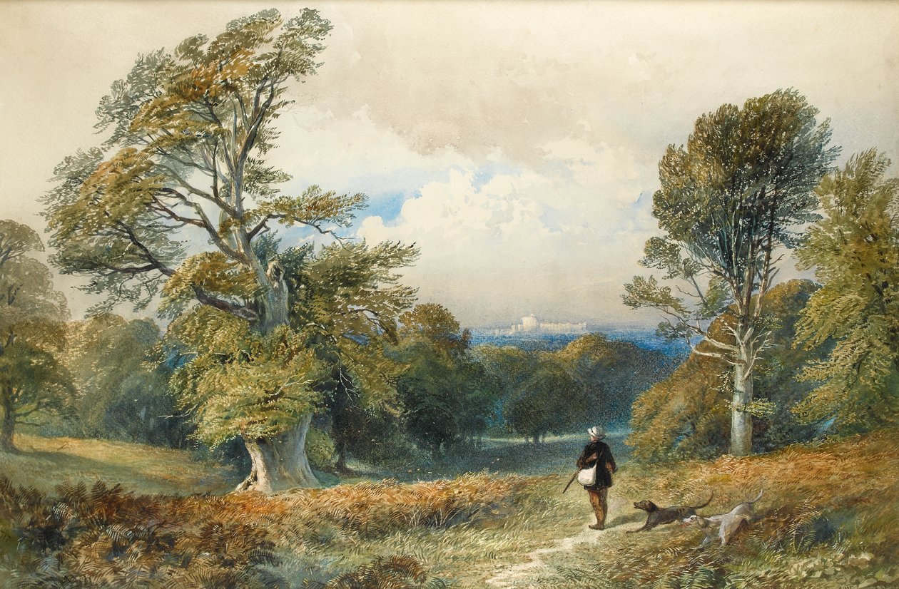 Chasse au gros gibier dans le Grand Parc de Windsor - William Collingwood Smith