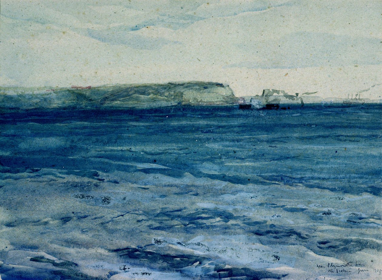Les Eaux Bleues de Plymouth, 19e siècle - William Collins