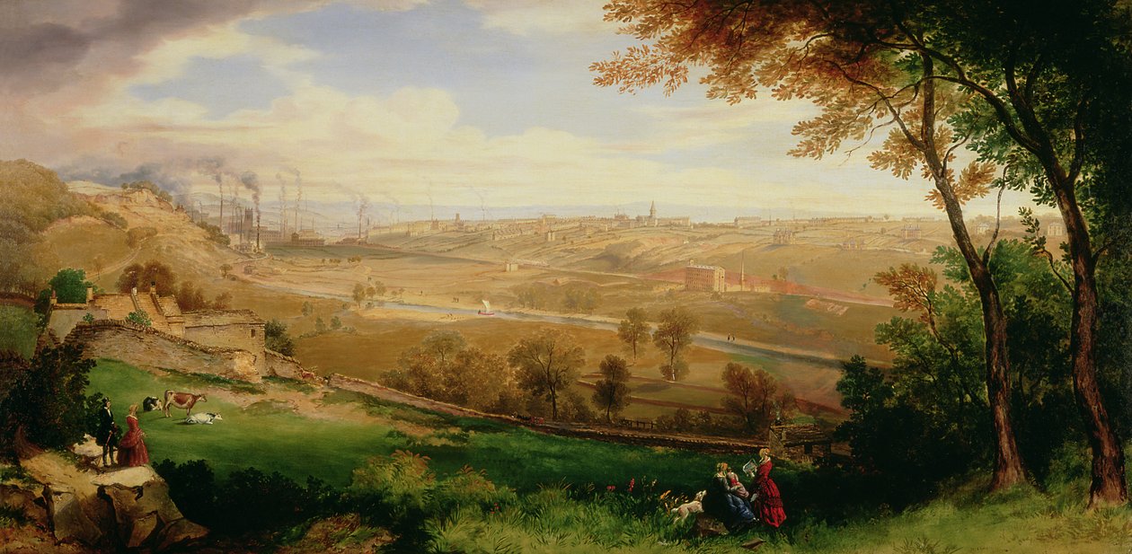 Vue de Bradford, 1849 - William Cowen