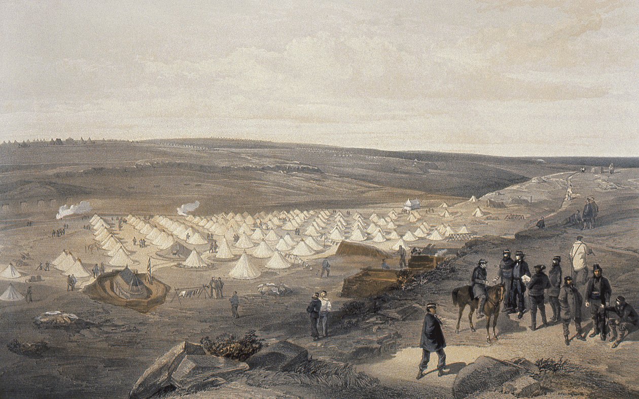 Camp de la Brigade Navale avant Sébastopol, 1855 - William Crimea Simpson