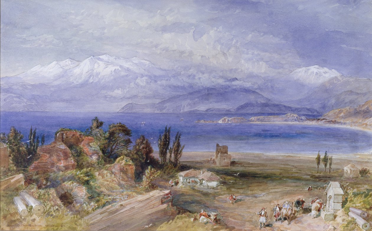 Parnasse et Hélicon depuis Corinthe - William Crimea Simpson
