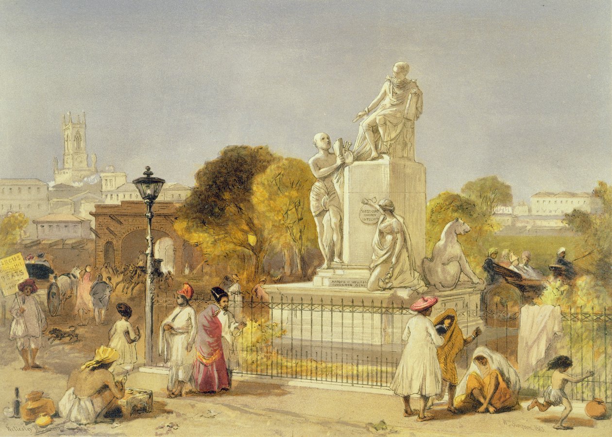 Le Monument Wellesley, Bombay, 1863 - William Crimea Simpson