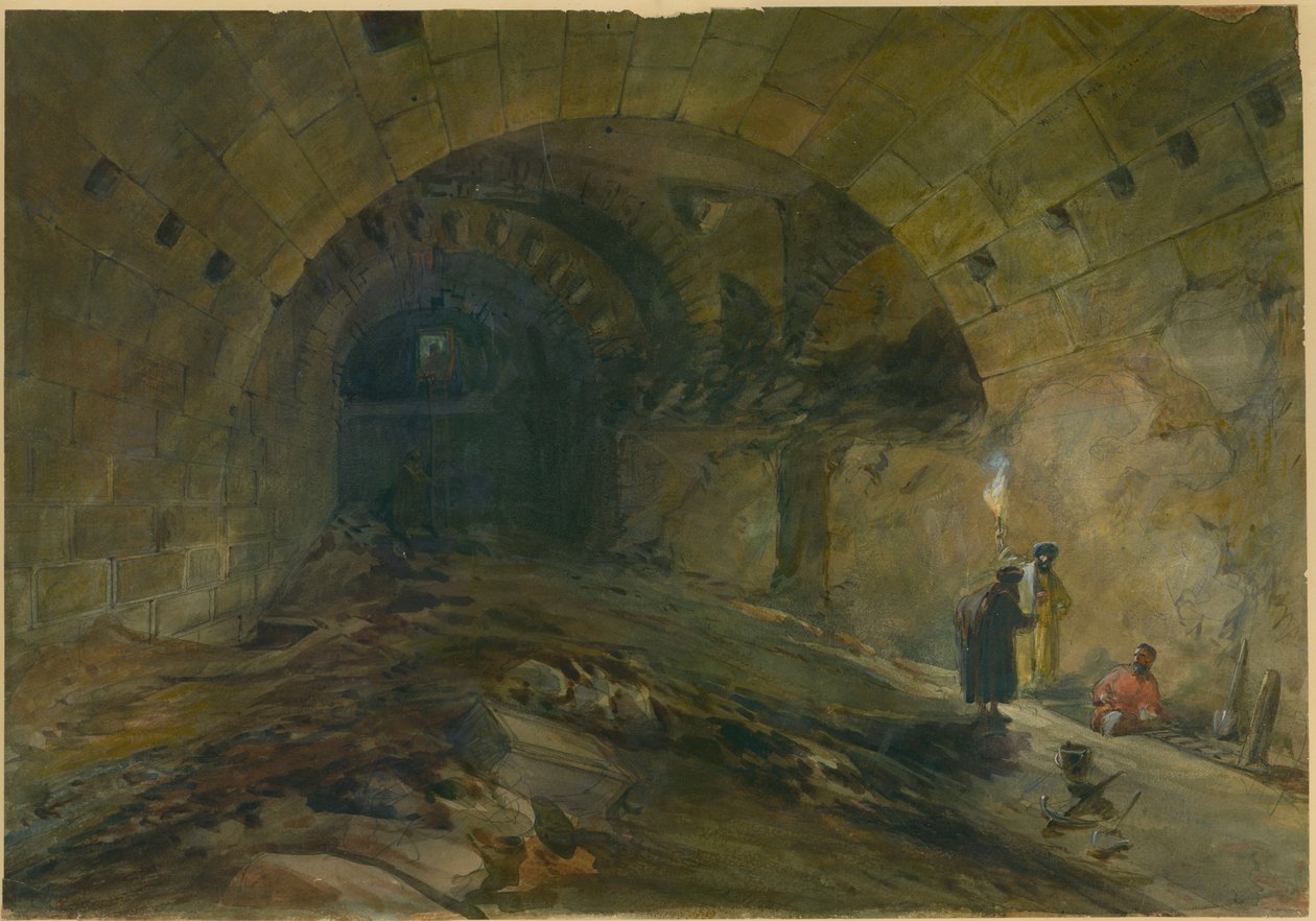 Arc de Wilson, Jérusalem, 1870 - William Crimea Simpson