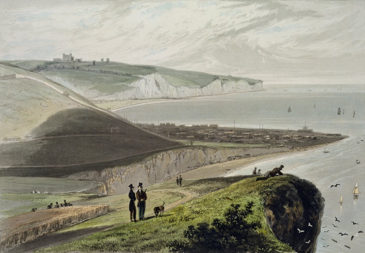Douvres, depuis la falaise de Shakespeare, de 