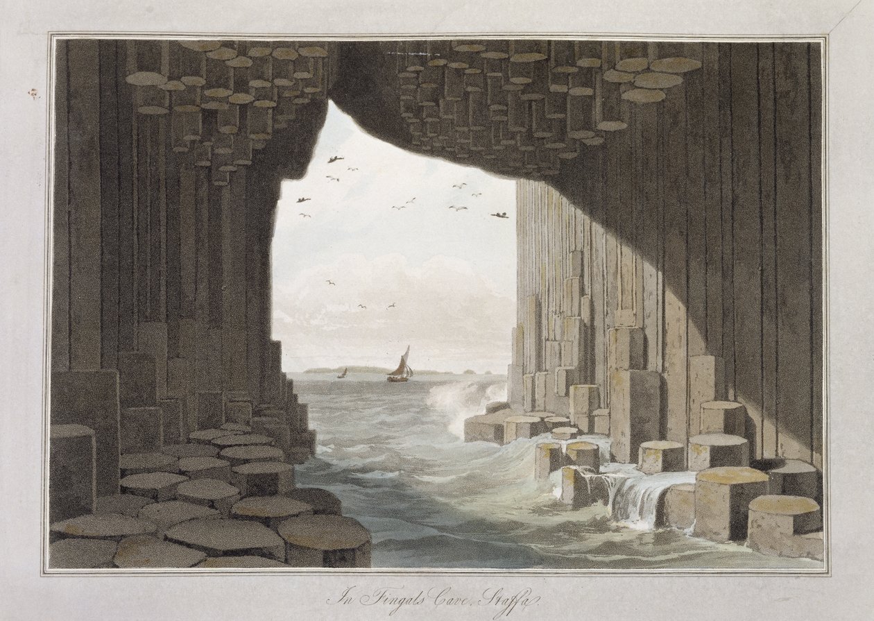 Dans la grotte de Fingal, Staffa, de 