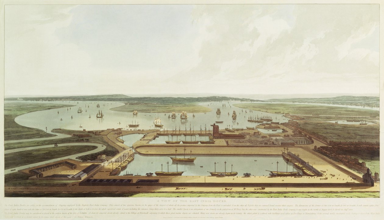 Nouveau quai, Wapping, 1808 - William Daniell