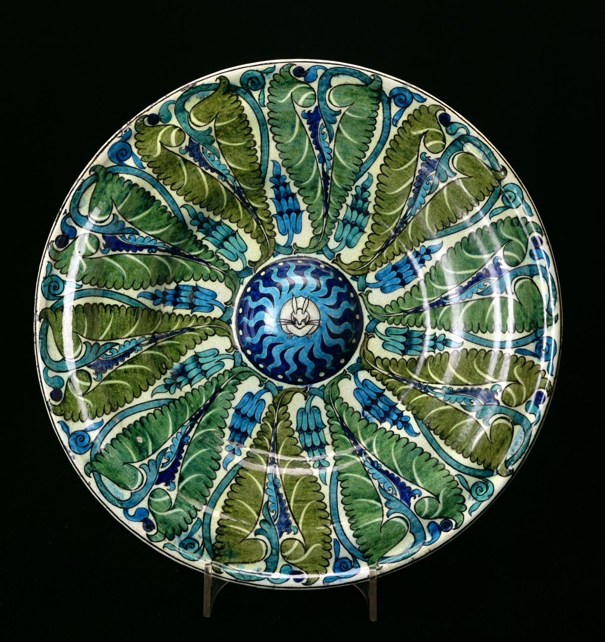 Grande assiette de style persan - William de Morgan