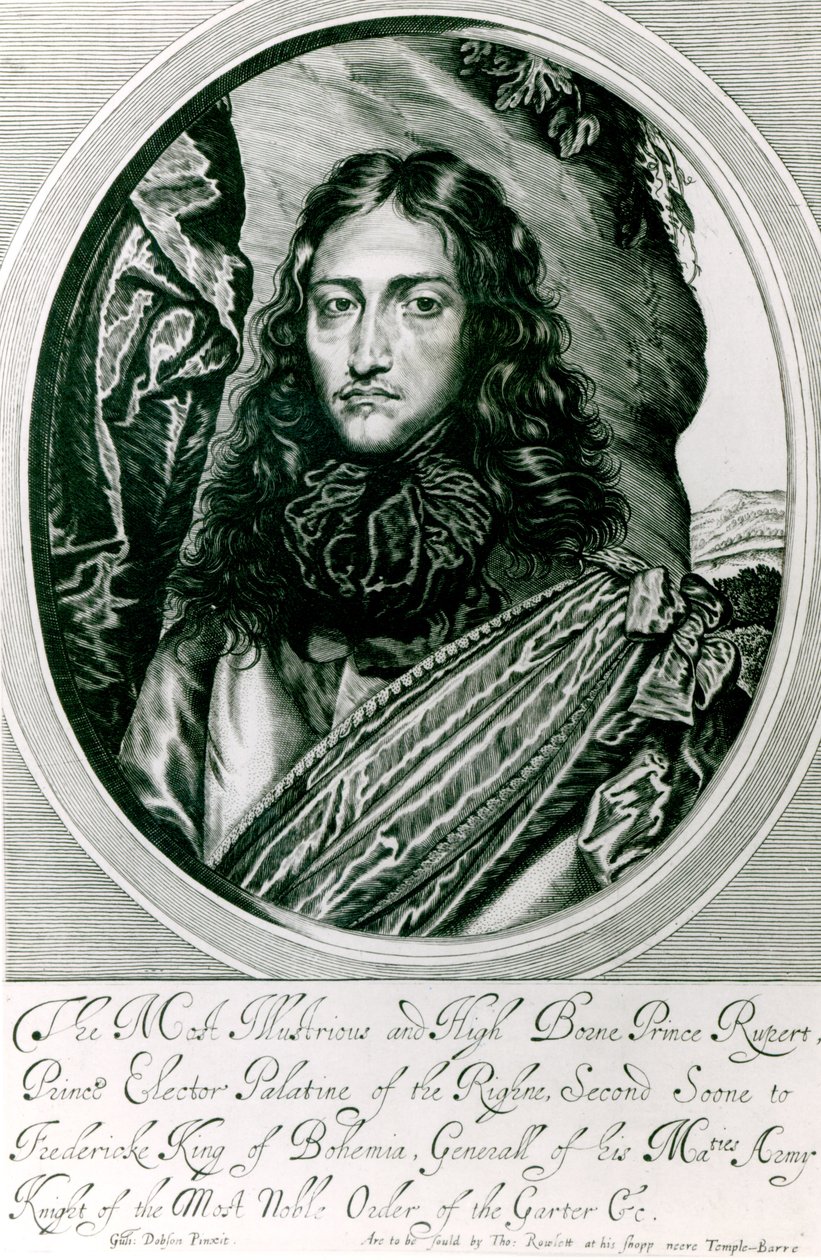 Prince Rupert du Rhin gravé par William Faithorne - William Dobson