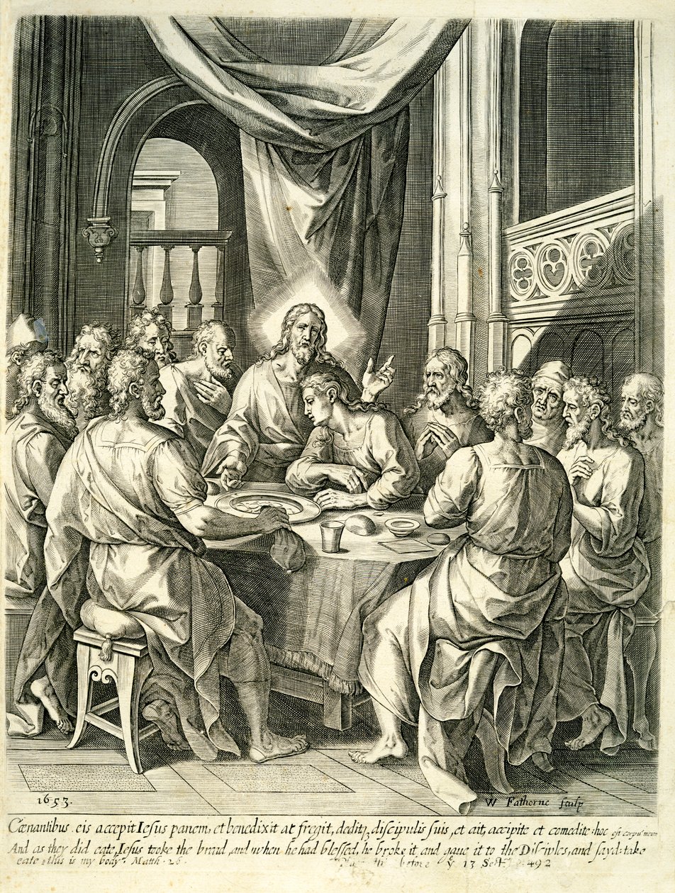 La Cène, 1653 - William Faithorne