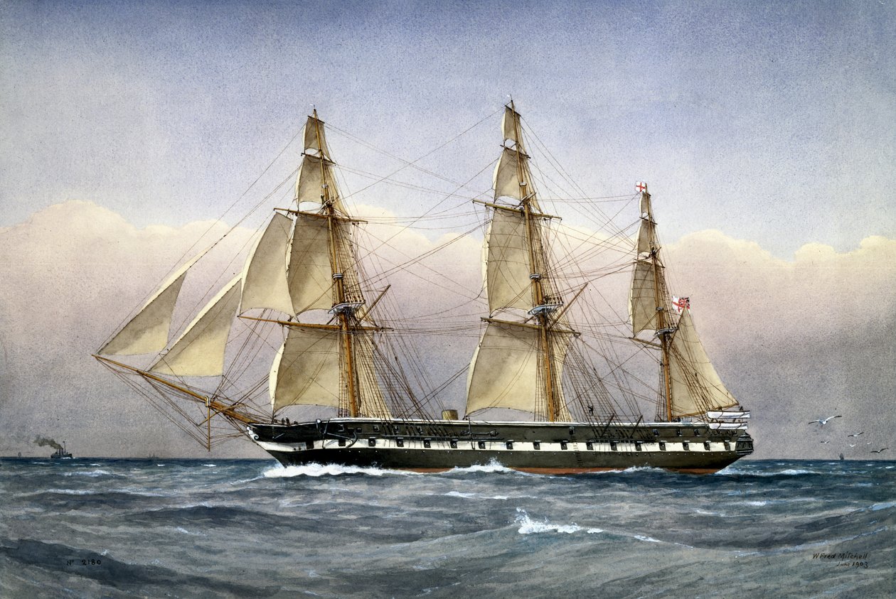 HMS Glasgow en mer en 1861, 1903 - William Frederick Mitchell