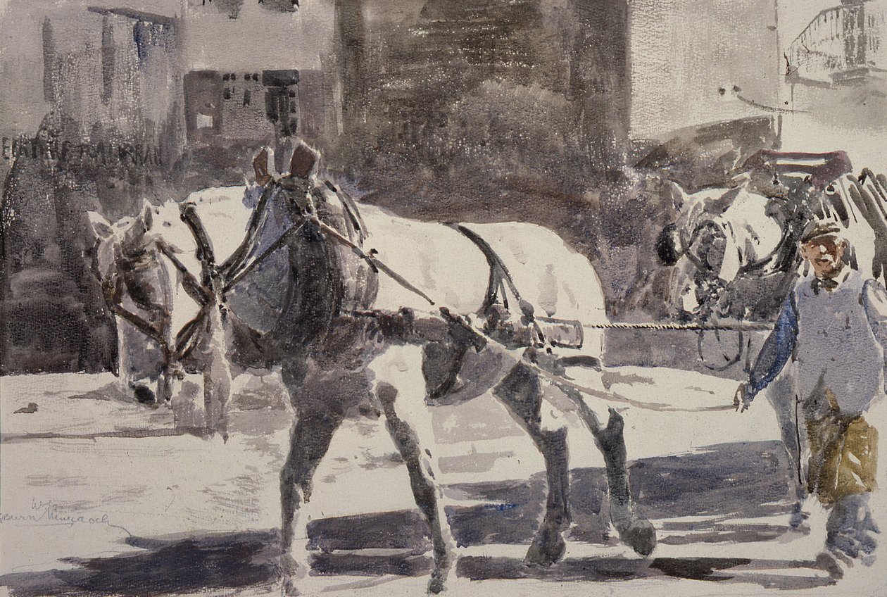 Deux chevaux Percheron - William G. Burn Murdoch