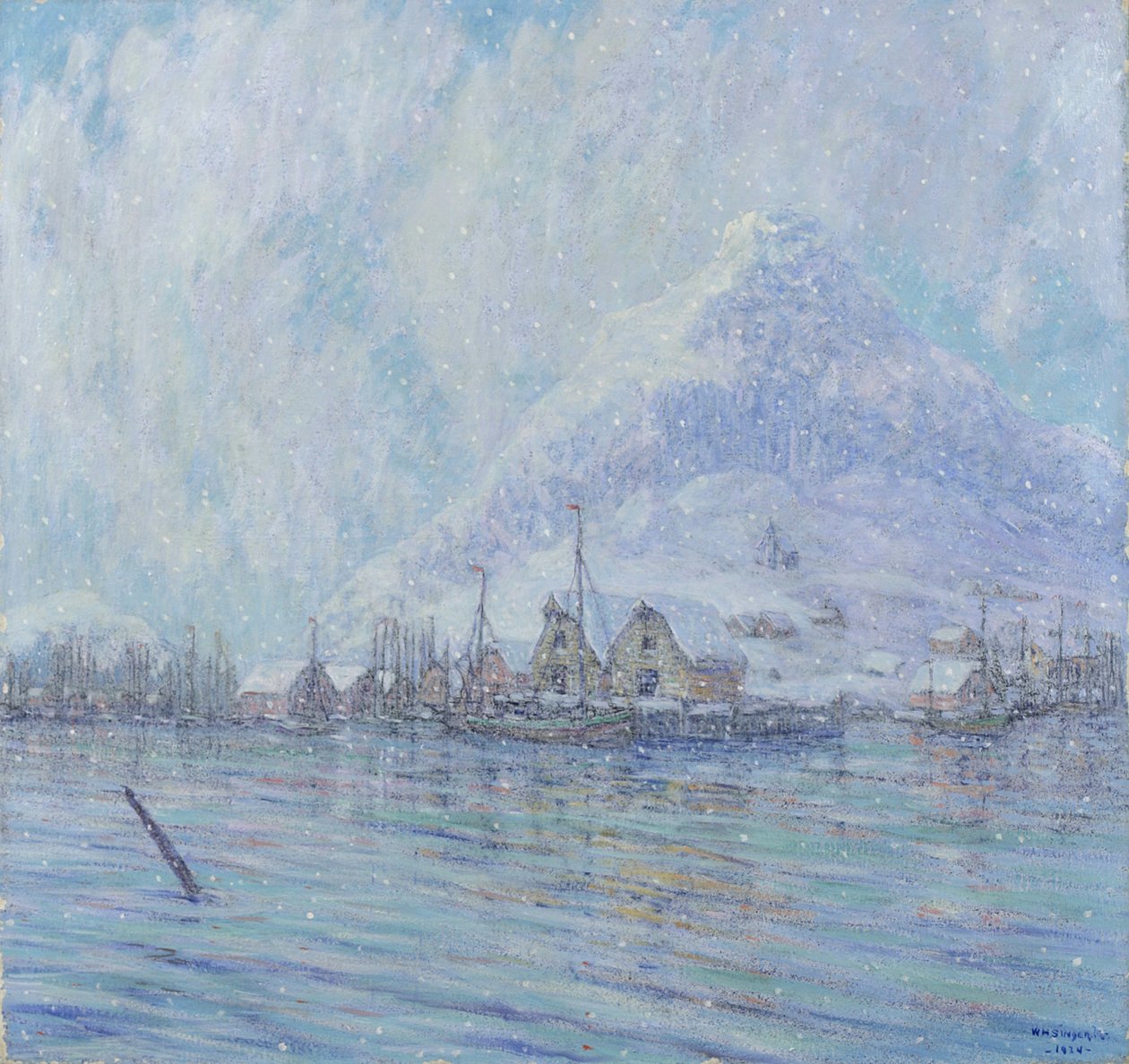 Port en hiver, 1924 - William H. Singer