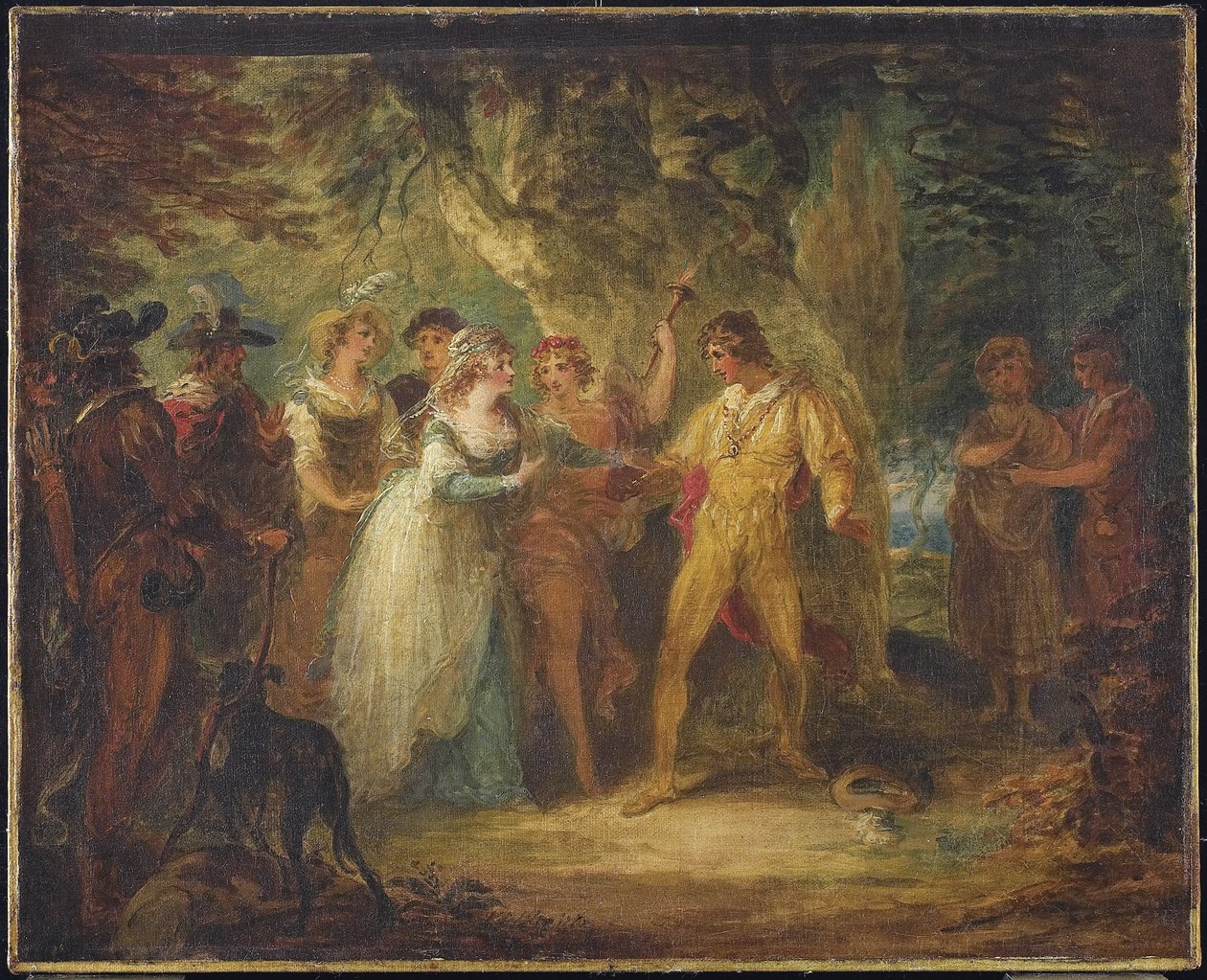 Rosalind et Orlando (Acte V, scène IV de Comme il vous plaira de Shakespeare), c.1790 - William Hamilton
