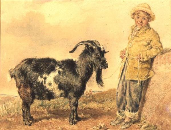 Garçon et chèvre, 1836 - William Henry Hunt
