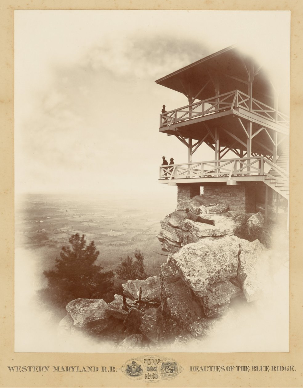 Nord depuis High Rock, Pen-Mar - William Henry Jackson