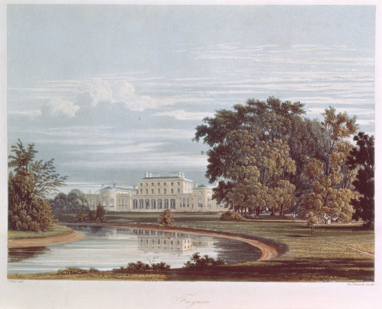 Frogmore, Windsor de Pynes Royal Residences, 1818 - William Henry Pyne