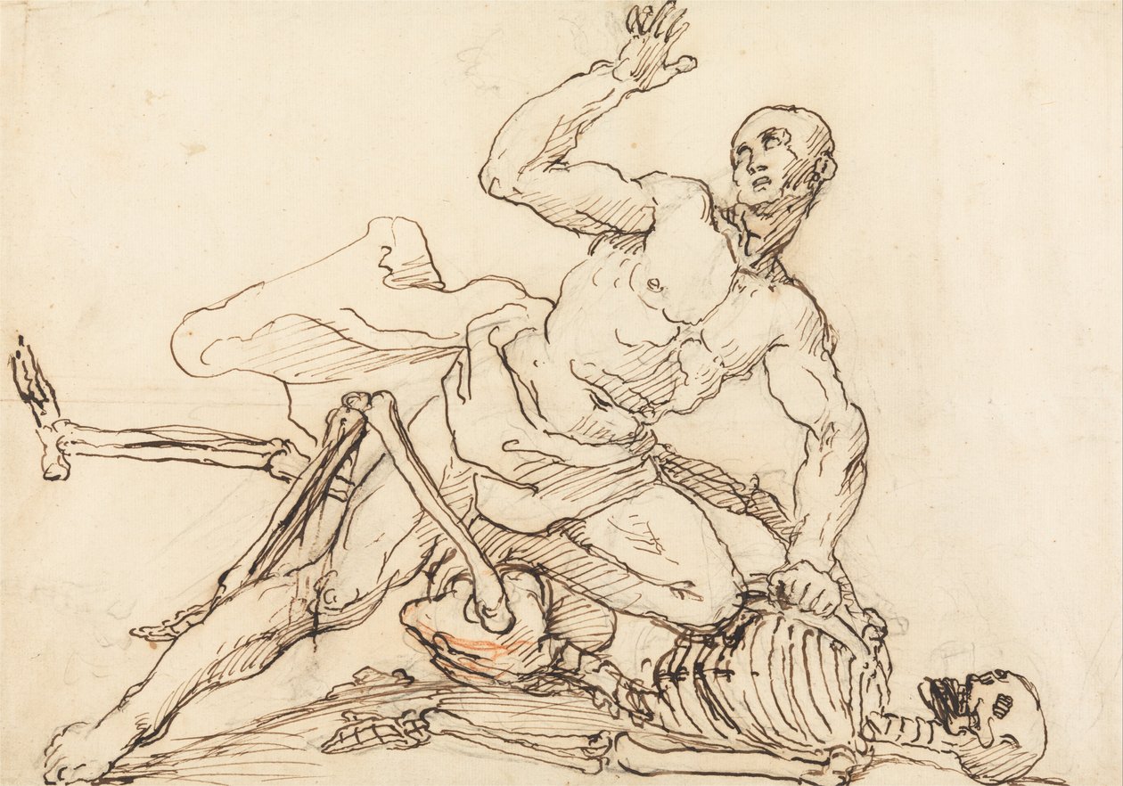 Épitaphe de George Taylor - George Taylor brisant les côtes de la mort - William Hogarth