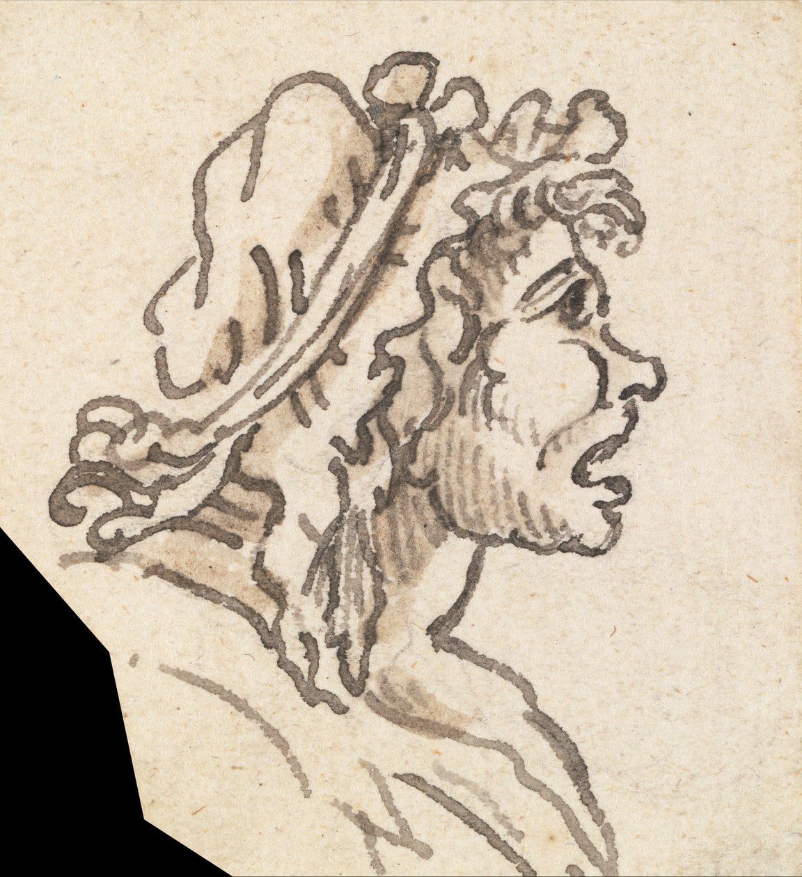Tête grotesque d