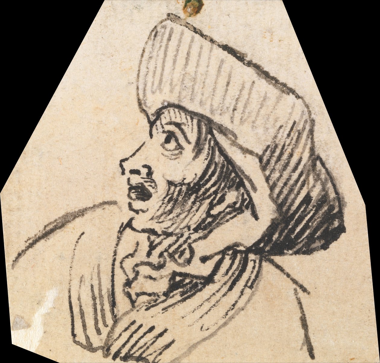 Tête grotesque d