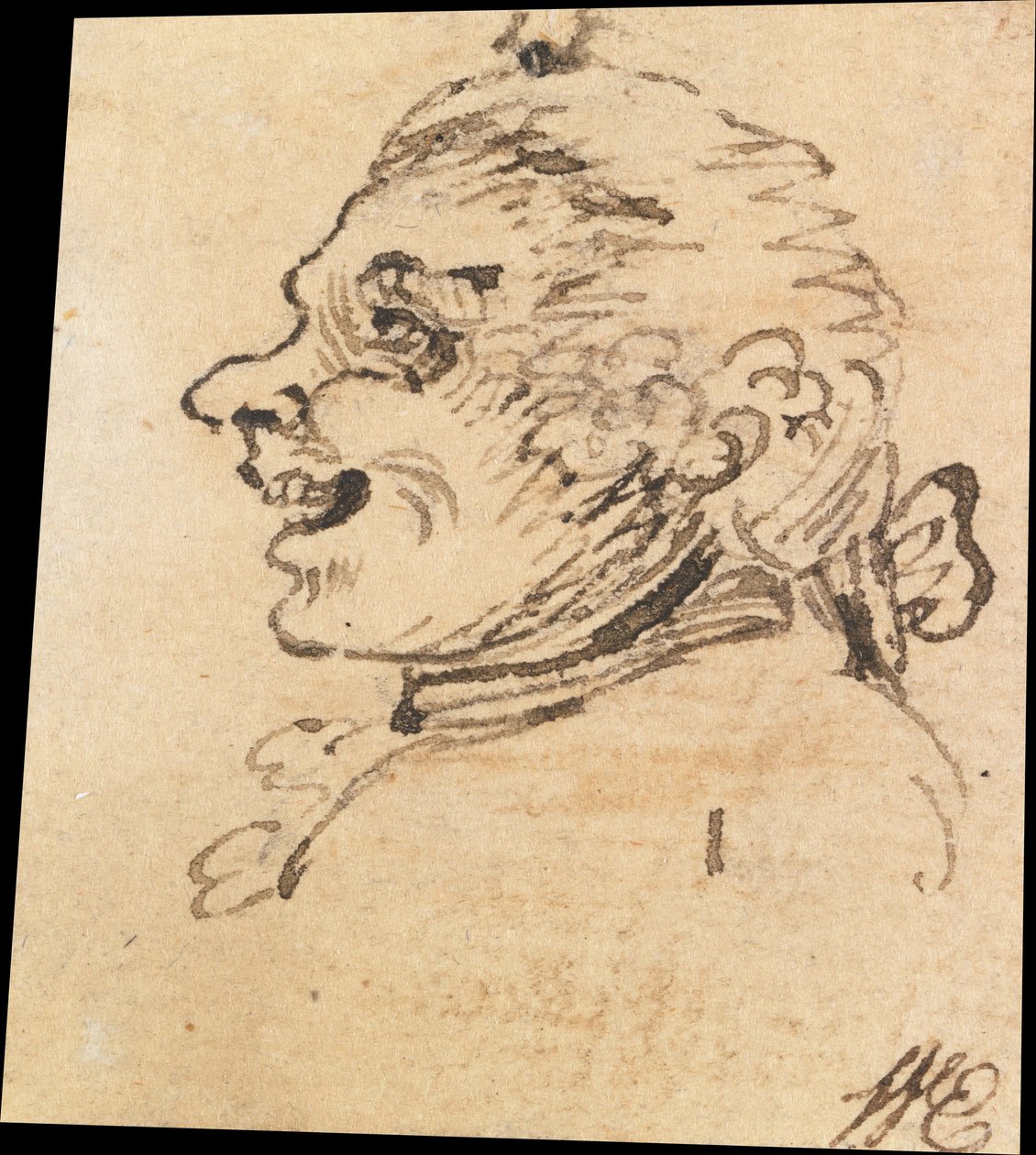 Tête grotesque d