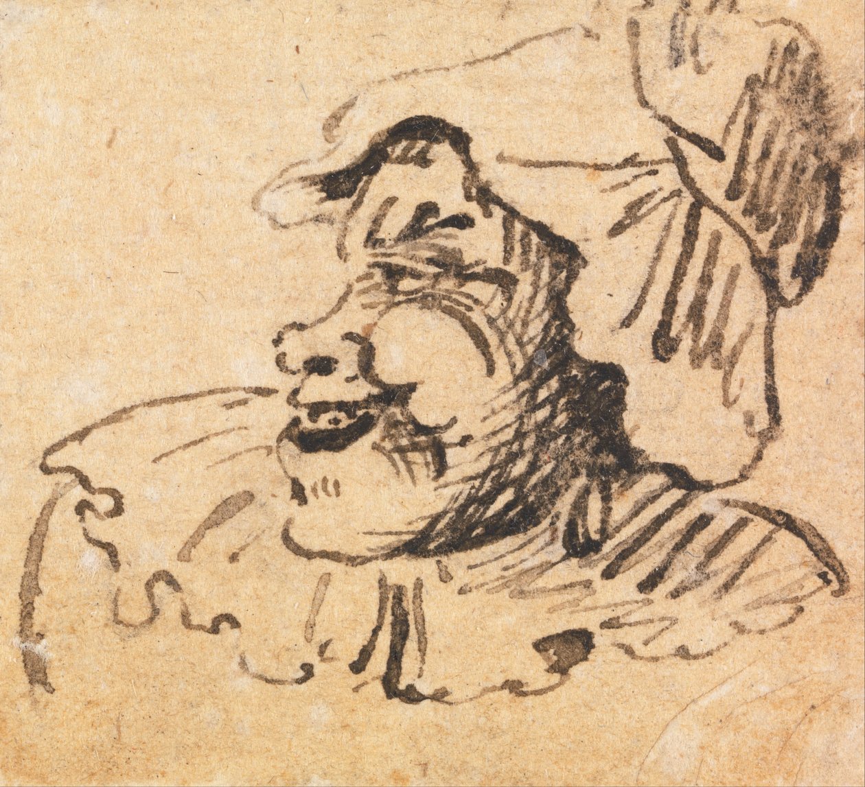 Tête grotesque d