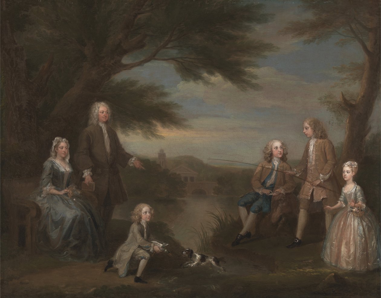 John et Elizabeth Jeffreys et leurs enfants - William Hogarth
