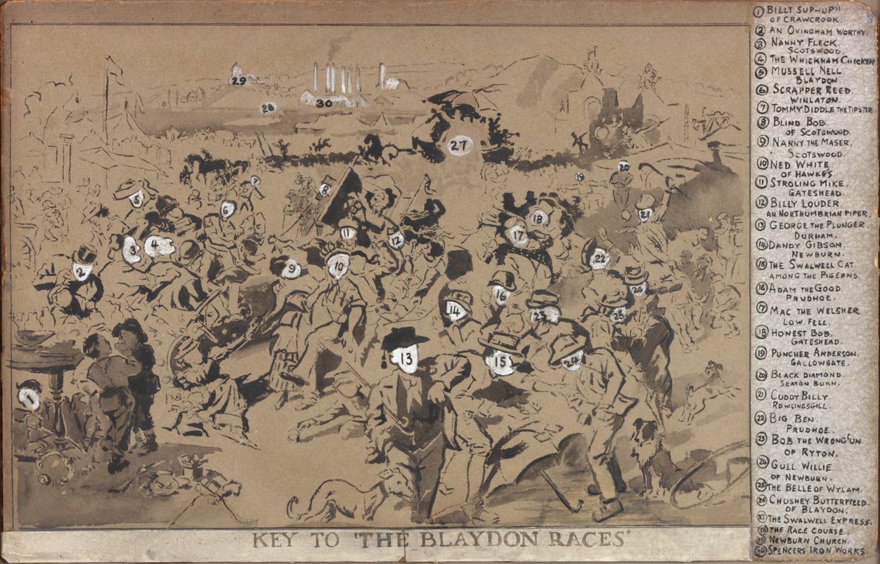 Clé des courses de Blaydon - William Irving