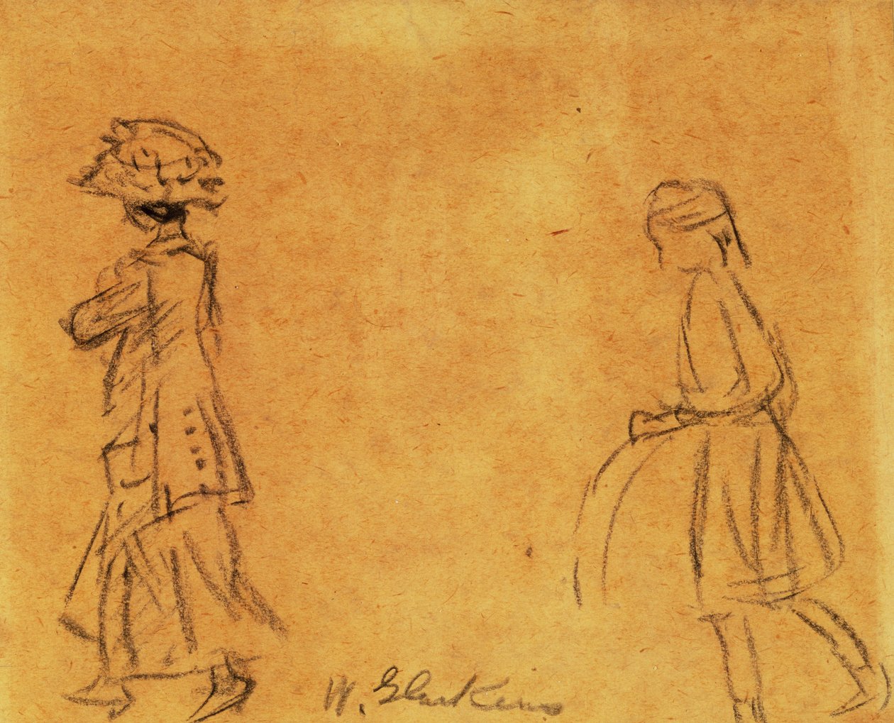 Femme et fille - William James Glackens