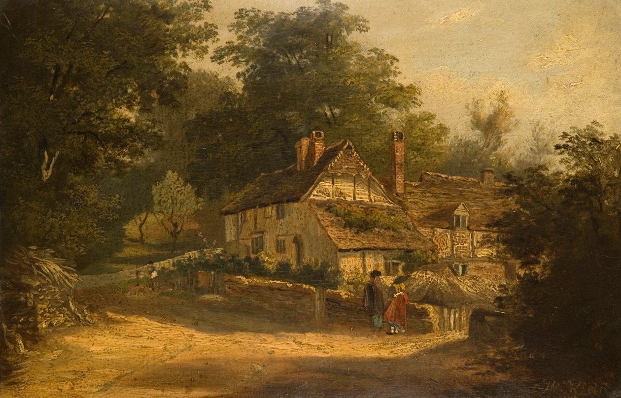 Vieilles chaumières à Petersfield, 1820 - William Kidd