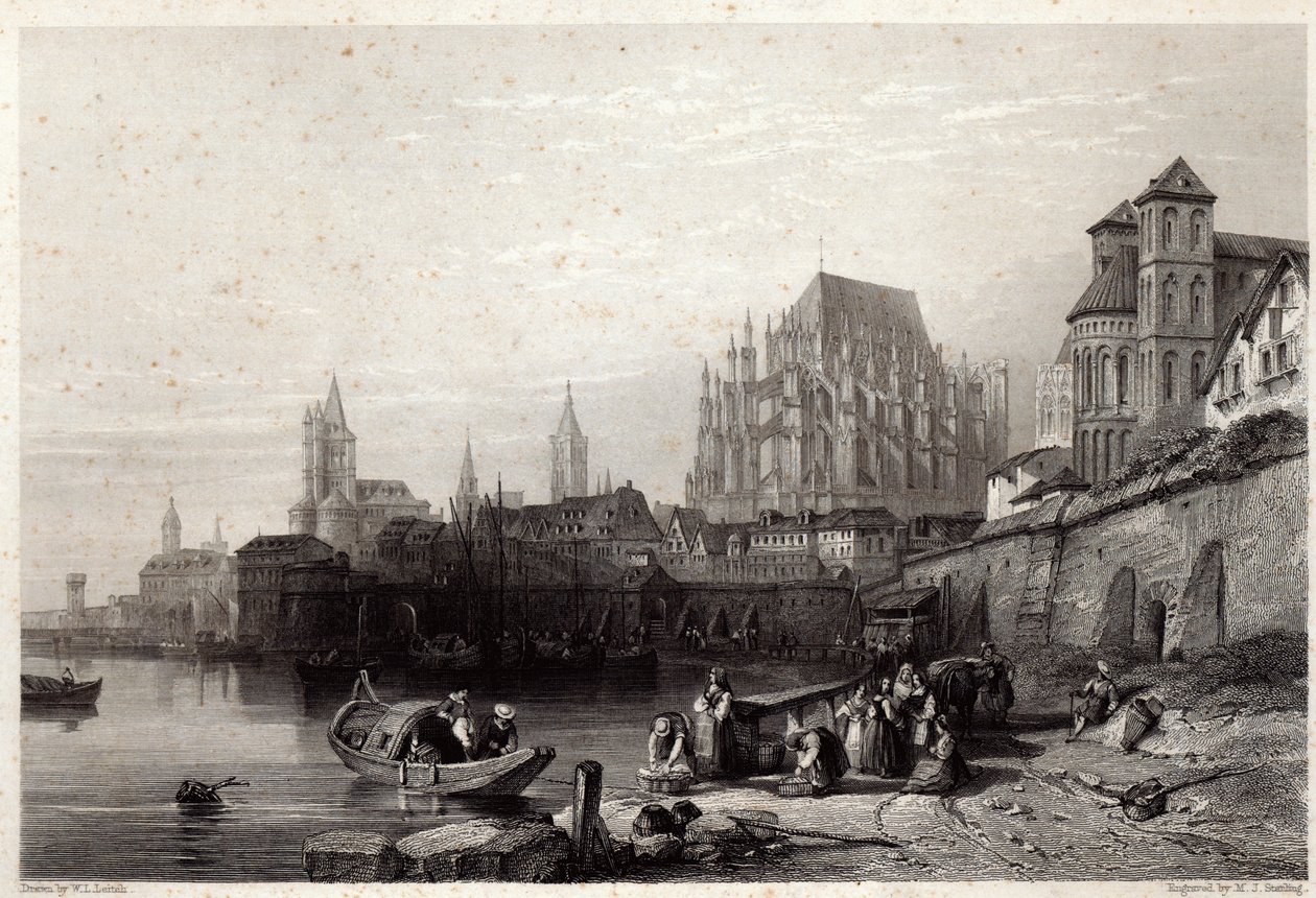 La Ville de Cologne, gravée par M.J. Sterling - William Leighton Leitch