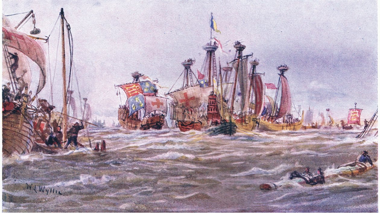 Bataille de Sluys 1340 AD, 1915 - William Lionel Wyllie
